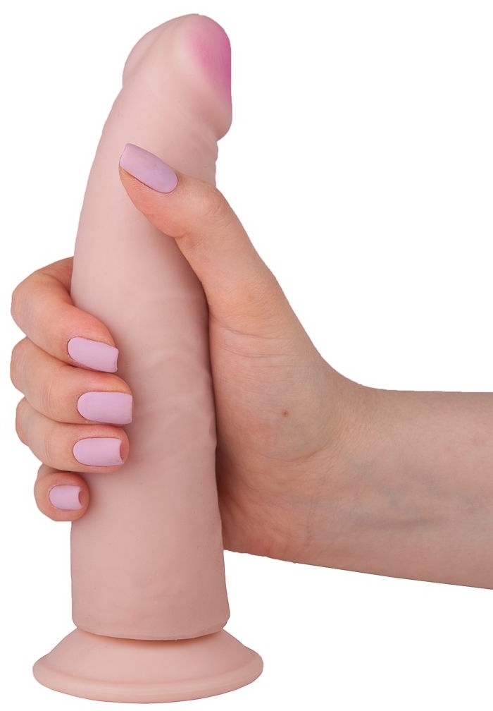 Фаллоимитатор из реалистичного материала на присоске - 17,5 см.