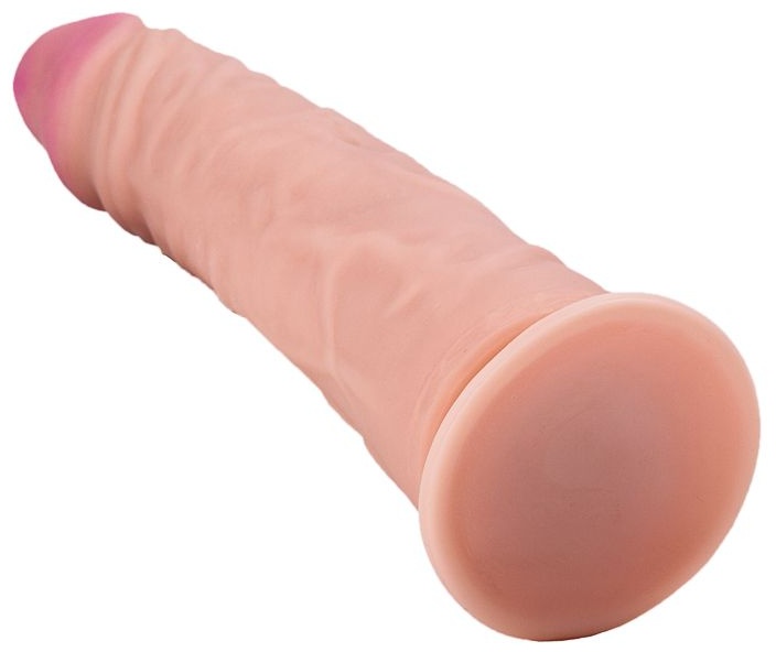 Реалистичный дилдо на подошве-присоске - 22,8 см.