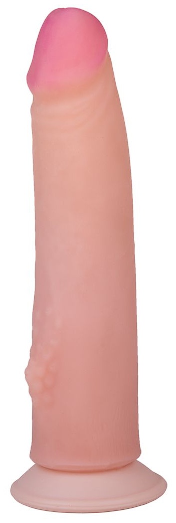 Реалистичный фаллоимитатор с бугорком - 20,5 см.