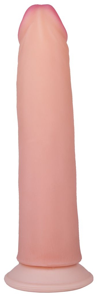 Реалистичный фаллоимитатор с бугорком - 20,5 см.