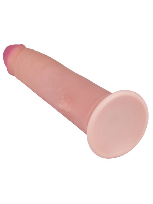 Реалистичный фаллоимитатор с бугорком - 20,5 см.