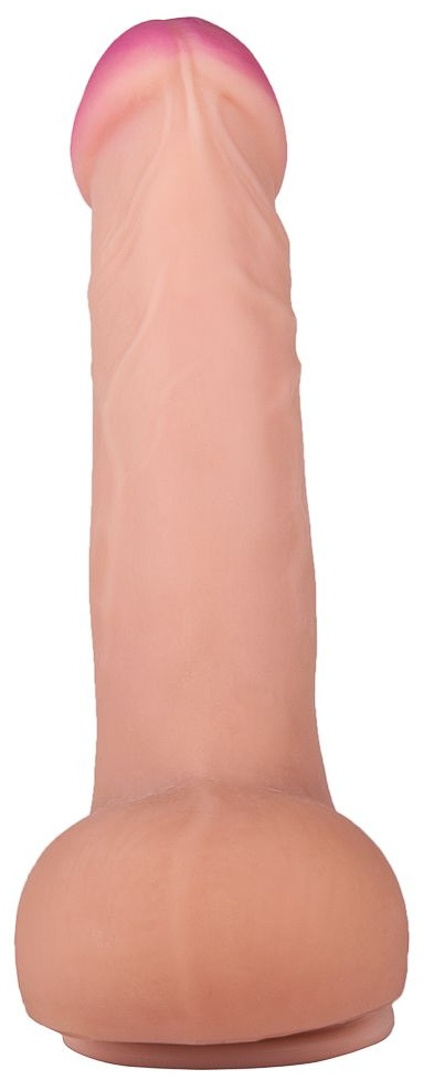 Фаллоимитатор на присоске средних размеров - 21 см.