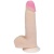 Реалистичный фаллоимитатор с нежно-розовой головкой - 18,5 см.
