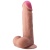 Реалистичный фаллоимитатор с нежно-розовой головкой - 18,5 см.