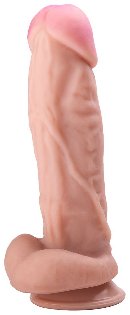 Крупный фаллоимитатор на присоске - 21,5 см.