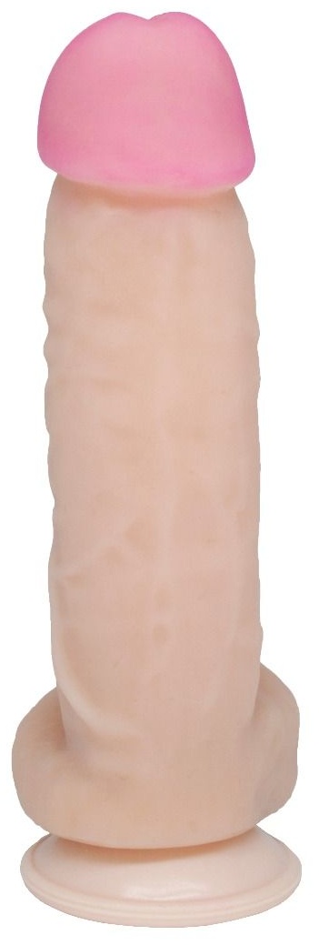 Крупный фаллоимитатор на присоске - 21,5 см.