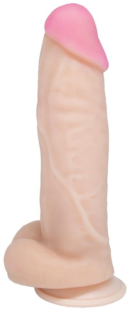 Крупный фаллоимитатор на присоске - 21,5 см.