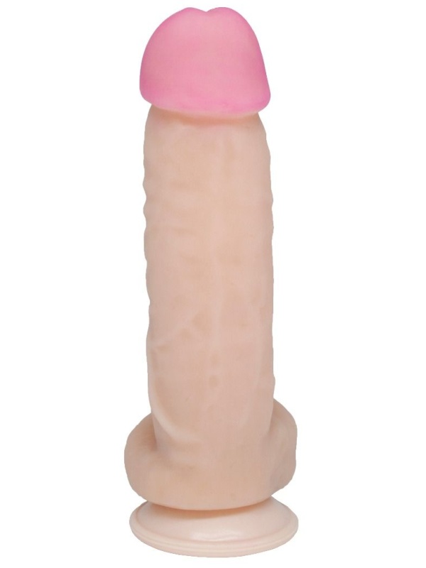 Крупный фаллоимитатор на присоске - 21,5 см.