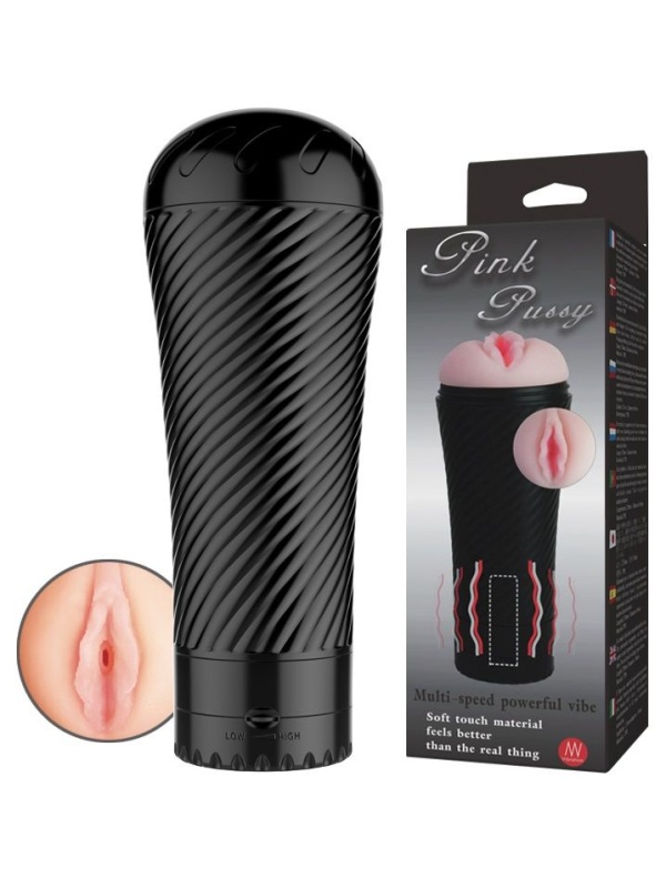 Мастурбатор-вагина с многоуровневой вибрацией Pink Pussy