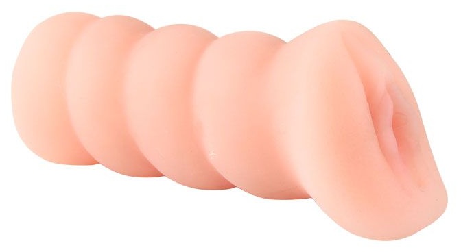 Мастурбатор-вагина с вибрацией и углублениями под пальцы