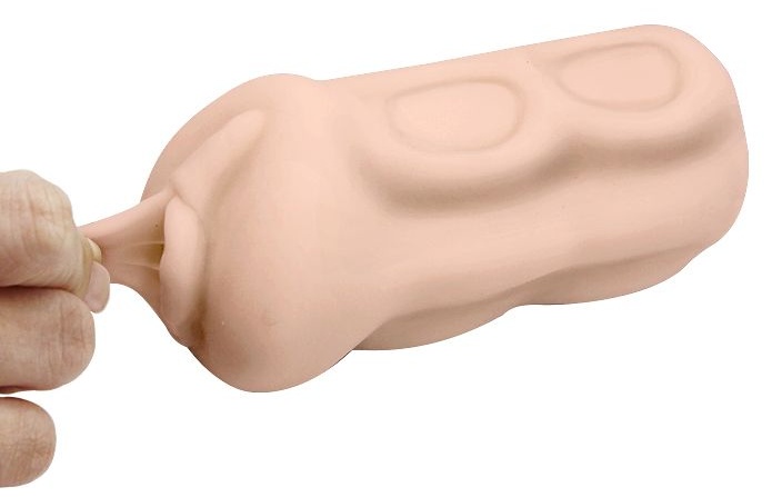 Упругий мастурбатор-вагина