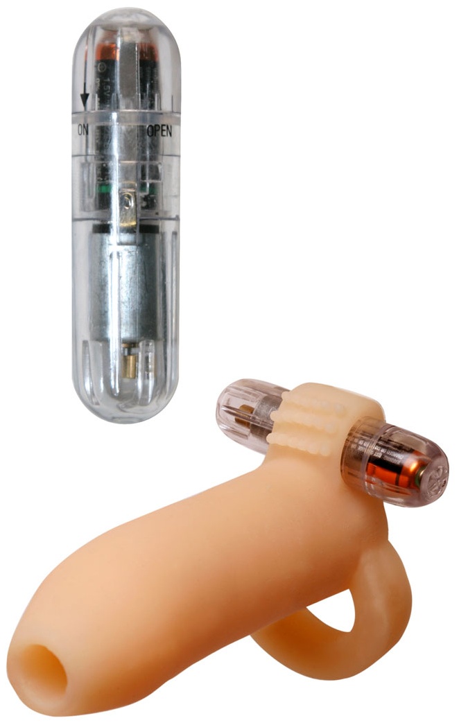 Телесная расширяющая насадка с петлей для мошонки Ready-4-Action Real Feel