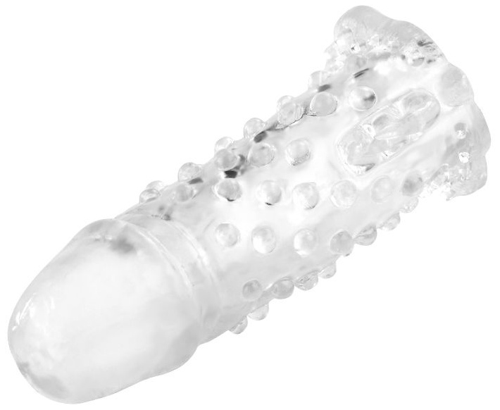 Насадка удлинитель с пупырышками и усиками - 13 см.