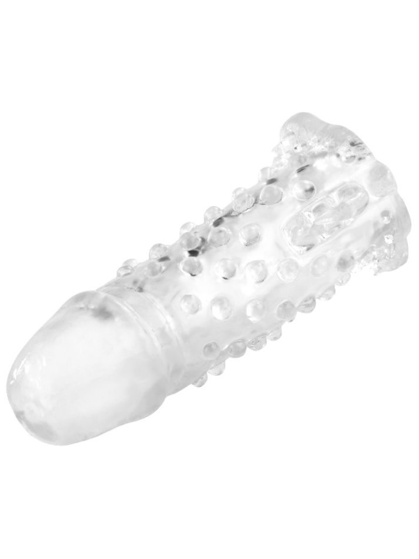 Насадка удлинитель с пупырышками и усиками - 13 см.