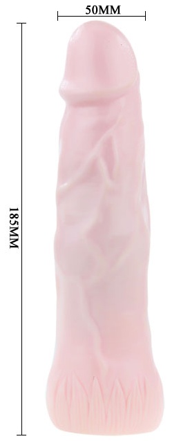 Удлиняющая насадка-фаллос Deep Love - 18,5 см.