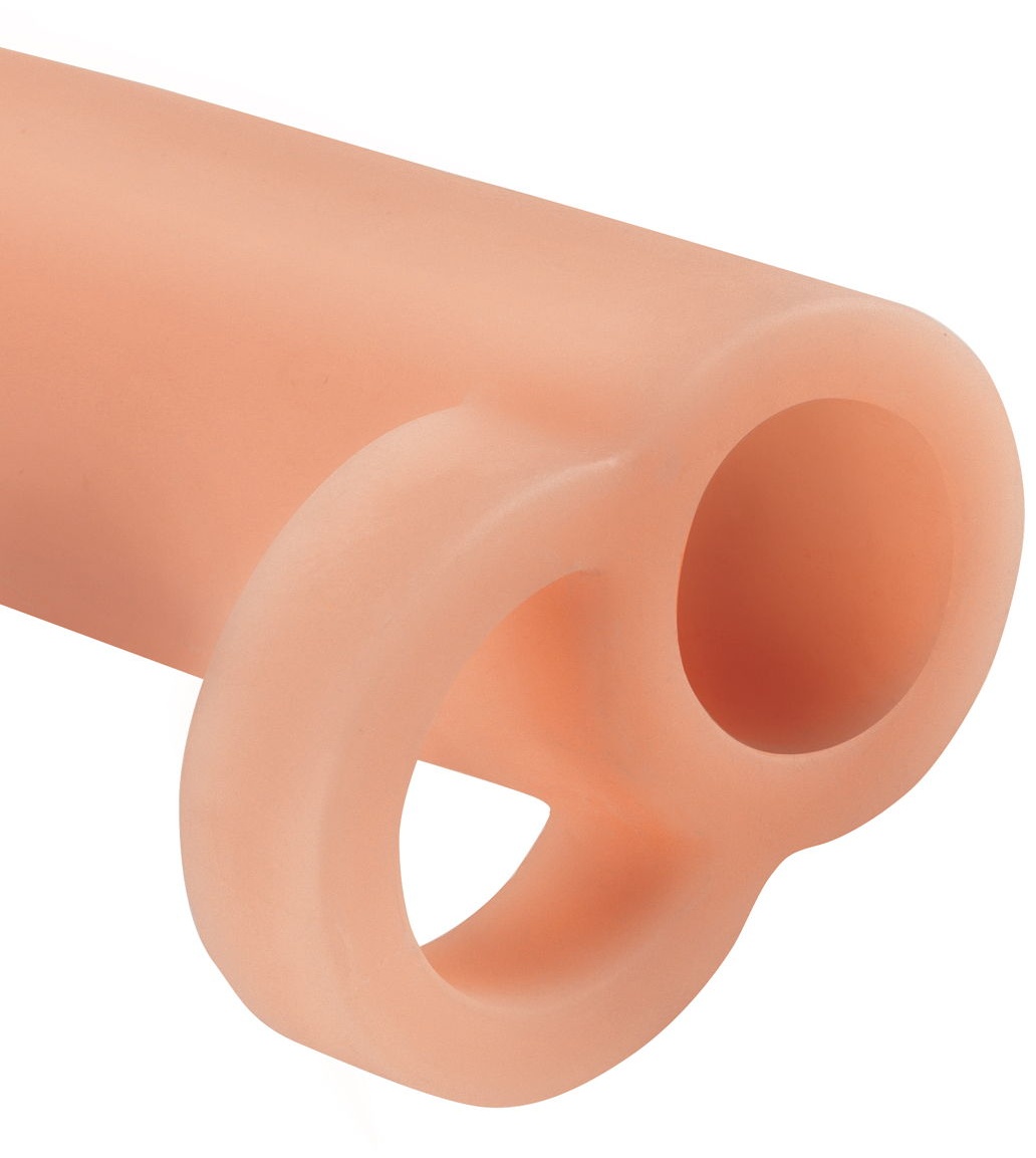 Телесная насадка Real Feel Enhancer XL - 17 см.