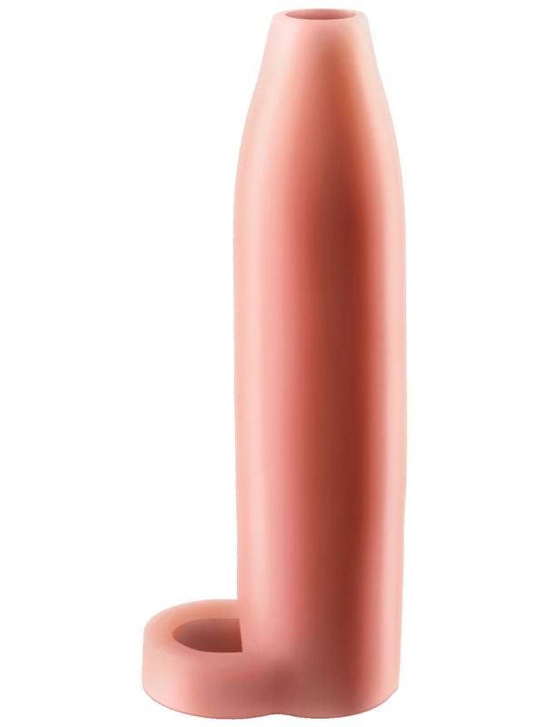 Телесная насадка Real Feel Enhancer XL - 17 см.