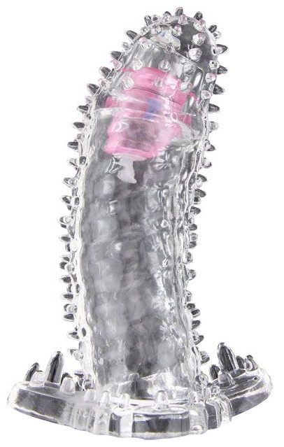 Насадка-удлинитель с пупырышками, усиками и вибропулькой