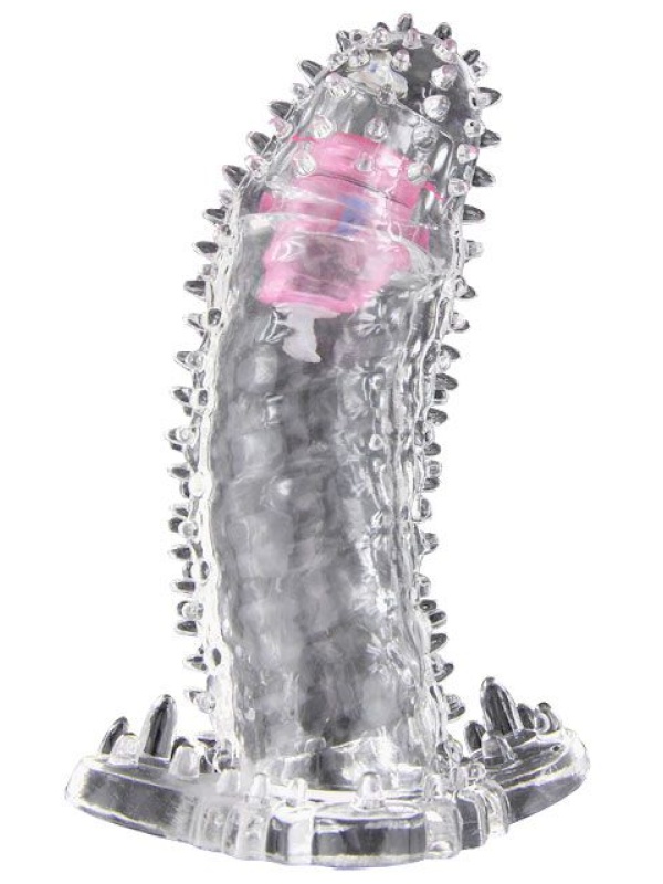 Насадка-удлинитель с пупырышками, усиками и вибропулькой