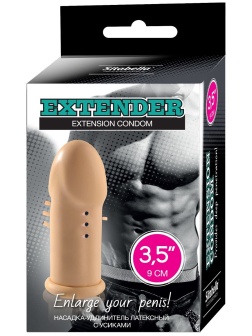 Латексная насадка-удлинитель с усиками 