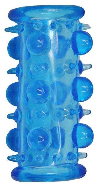 Голубая насадка с шипами и шишечками LUST CLUSTER