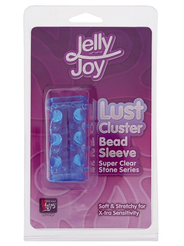 Голубая насадка с шипами и шишечками LUST CLUSTER