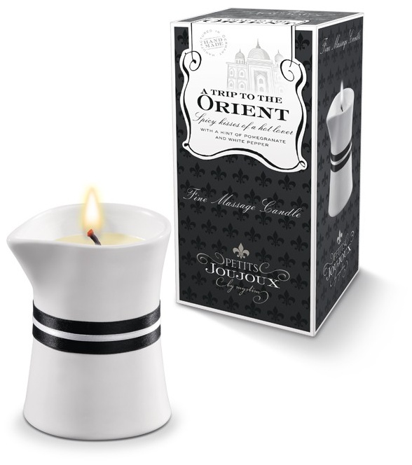 Массажное масло в виде малой свечи Petits Joujoux Orient с ароматом граната и белого перца