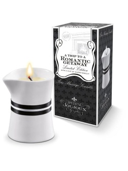 Массажное масло в виде малой свечи Petits Joujoux Romantic Getaway с ароматом мяты и имбирного бисквита