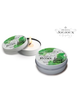 Массажная свеча Petits Joujoux Rome с ароматом грейпфрута и бергамота - 33 гр.