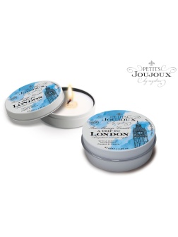 Массажная свеча Petits Joujoux Petits Joujoux London с ароматом ревеня, амбры и чёрной смородины - 33 гр.