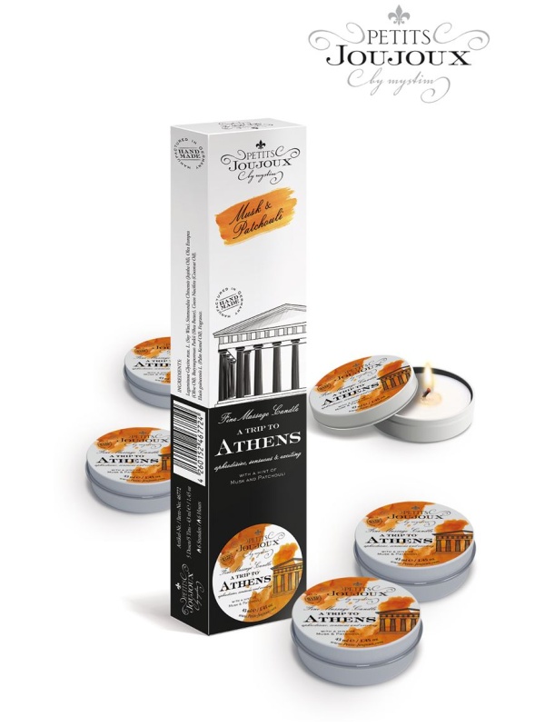 Набор из 5 свечей Petits Joujoux Athens с ароматом муската и пачули