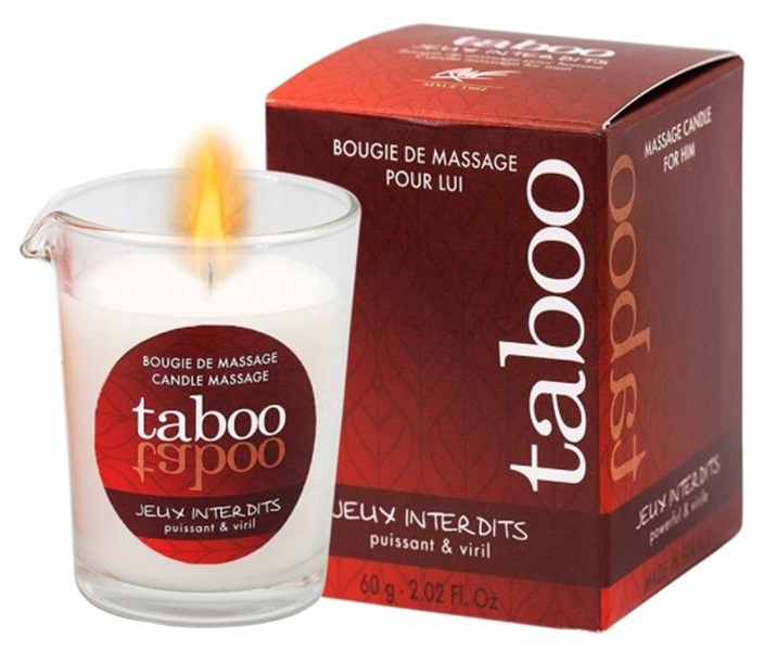Массажное аромамасло с афродизиаками для мужчин RUF Taboo Jeux interdits - 60 гр.