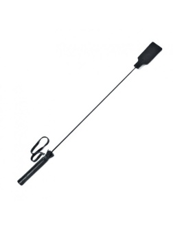 Черный кожаный стек - 62 см.