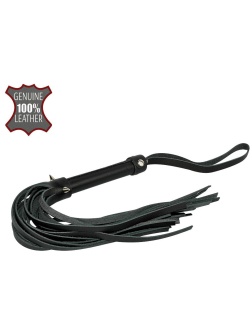 Черная многохвостовая плеть с шипами - 40 см.