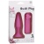 Розовая вибровтулка с выносным пультом управления - 11,4 см.