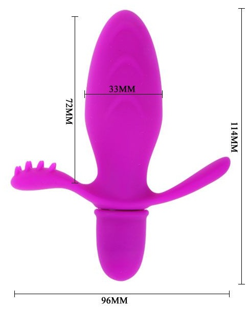 Анальный стимулятор с вибрацией Fitch - 11,4 см.