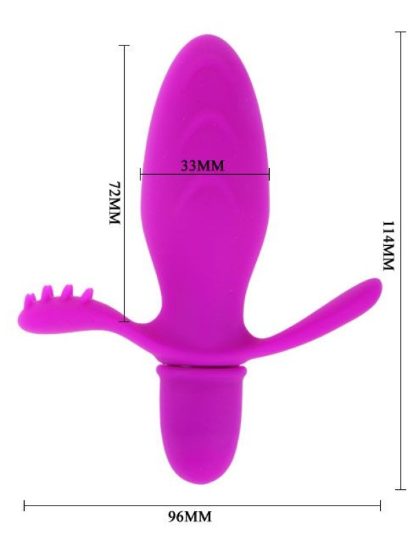 Анальный стимулятор с вибрацией Fitch - 11,4 см.