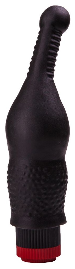 Анальный вибромассажёр с тоненьким стволом - 16,5 см.