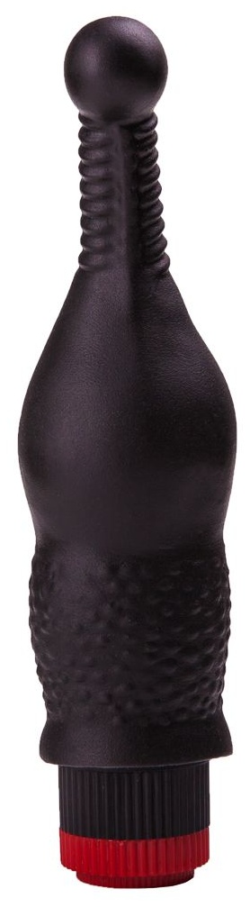 Анальный вибромассажёр с тоненьким стволом - 16,5 см.