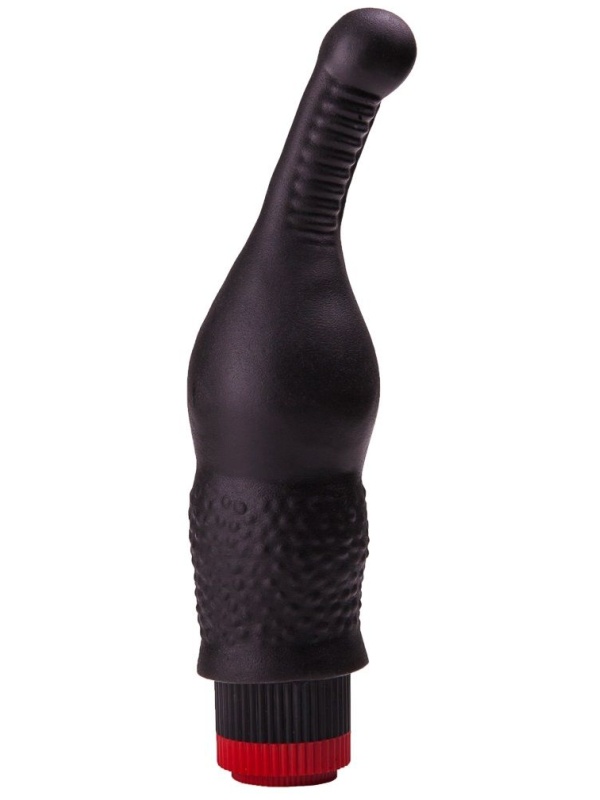 Анальный вибромассажёр с тоненьким стволом - 16,5 см.