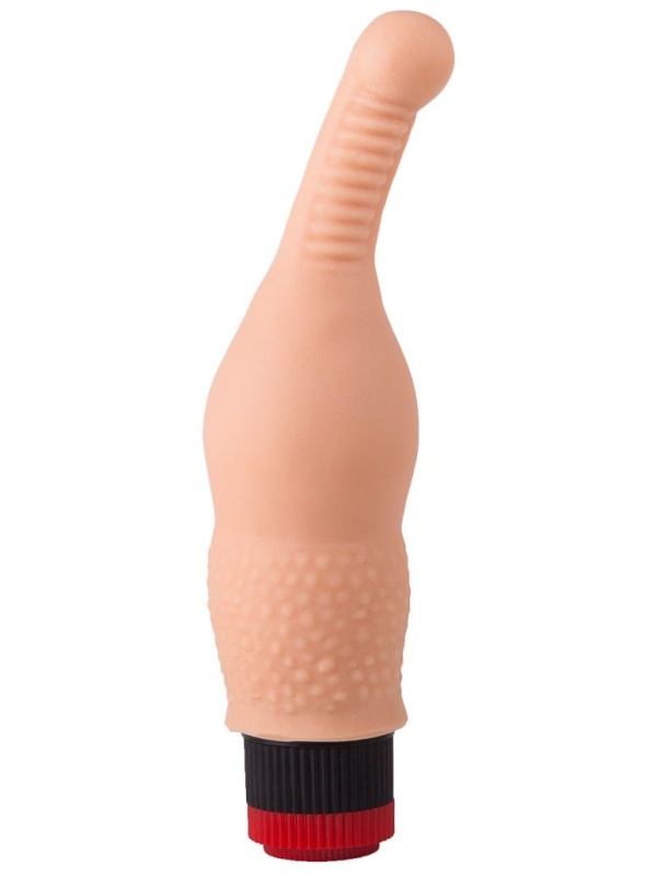 Анальный вибромассажер с тонким кончиком - 18,8 см.