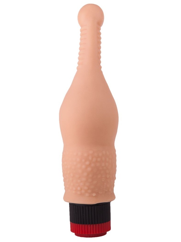 Анальный вибромассажер с тонким кончиком - 18,8 см.