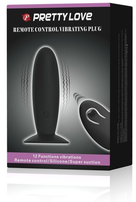 Анальная пробка с вибрацией и пультом управления Remote Control Vibrating Plug - 11 см.