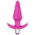 Розовая анальная вибропробка Luxe Discover - 12,7 см.