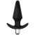 Чёрная  анальная вибропробка Luxe Discover - 12,7 см.