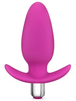 Розовая вибропробка Luxe Little Thumper - 12 см.