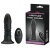 Черный анальный вибростимулятор Magic Jingers с пультом ДУ - 13,8 см.