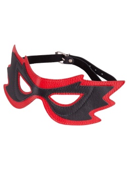 Чёрно-красная маска с прорезями для глаз