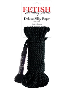 Черная веревка для фиксации Deluxe Silky Rope - 9,75 м.