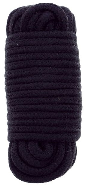 Черная веревка для связывания BONDX LOVE ROPE - 10 м.